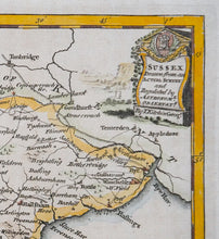 Load image into Gallery viewer, Sussex - Antique Map 1749 - 1786 by Kitchin