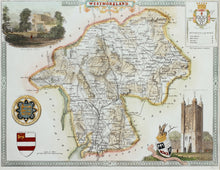 Load image into Gallery viewer, Westmoreland - Antique Map by Thomas Moule circa 1848