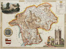 Load image into Gallery viewer, Westmoreland - Antique Map by Thomas Moule circa 1843
