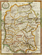 Load image into Gallery viewer, Wiltshire - Antique Map by Robert Morden circa 1708