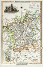Load image into Gallery viewer, Worcestershire - Antique Map by Pigot 1826-50