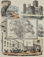 Load image into Gallery viewer, Yorkshire - Antique Map by R Ramble circa 1845