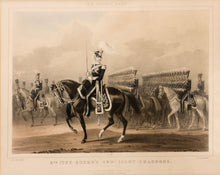 Load image into Gallery viewer, &#39;4th (The Queen&#39;s Own) Light Dragoons&#39; Fine Lithograph in Old Hand Colouring circa 1840
