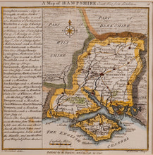 Load image into Gallery viewer, Map of Hampshire - Antique Map circa 1742
