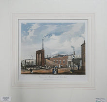 Load image into Gallery viewer, Entrance into Manchester Across Water Street - Antique Aquatint 1833

