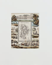 Load image into Gallery viewer, Bedfordshire - Antique Map by R Ramble circa 1845

