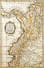 Load image into Gallery viewer, Map of the Countries on the South Sea from Panama to Guayquil - Antique Map 1777

