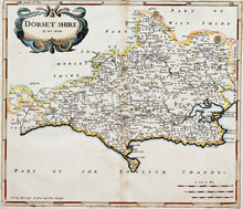 Load image into Gallery viewer, Dorsetshire - Antique Map by Robert Morden circa 1695
