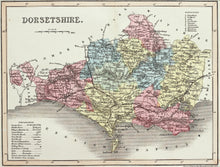 Load image into Gallery viewer, Dorsetshire - Antique Map by J Archer circa 1848

