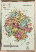 Load image into Gallery viewer, Herefordshire - Antique Map by J Wallis circa 1814

