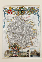 Load image into Gallery viewer, Herefordshire - Antique Map by Thomas Moule circa 1842
