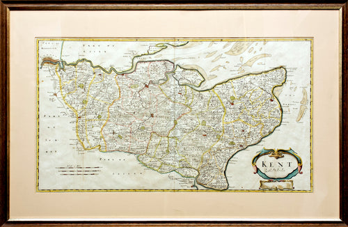 Map of Kent - by Robert Morden 1695