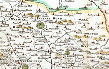 Load image into Gallery viewer, Northamptonshire - Antique Map by Robert Morden circa 1695
