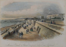 Load image into Gallery viewer, Marine Parade &amp; Chain Pier Brighton - Antique Steel Engraving circa 1845
