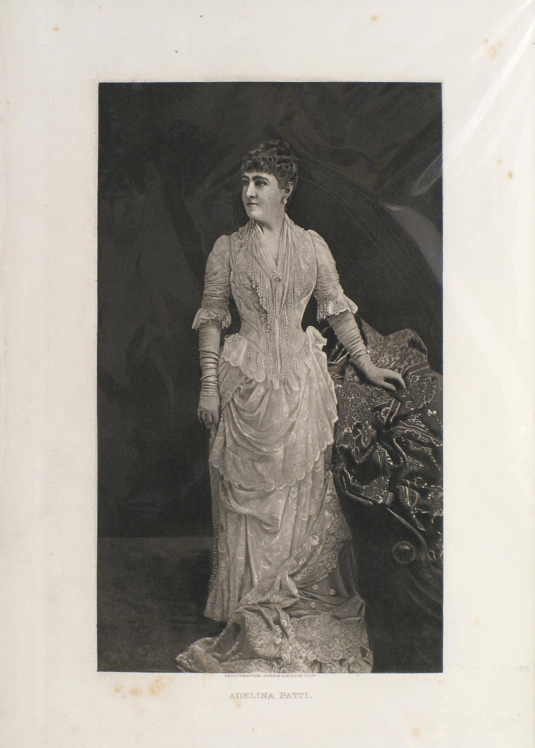 Adelina Patti - Antique Photogravure circa 1880