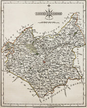 Load image into Gallery viewer, Leicestershire - Antique Map by John Cary 1792
