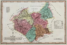 Load image into Gallery viewer, Leicestershire - Antique Map by J Wallis circa 1814
