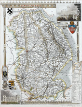 Load image into Gallery viewer, Lincolnshire - Antique Map by Thomas Moule circa 1848

