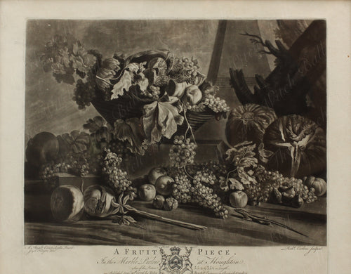A Fine Mezzotint by Richard Earlom 'A Fruit Piece'