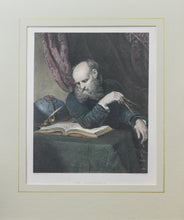Load image into Gallery viewer, The Astronomer - Antique Steel Engraving circa 1860
