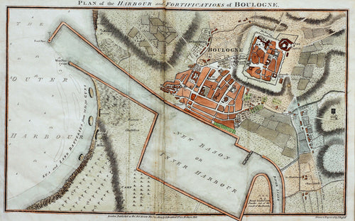 Plan of the Harbour and Fortifications of Boulogne