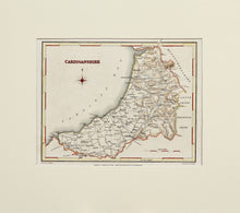 Load image into Gallery viewer, Cardiganshire - Antique Map by J&amp;C Walker circa 1830s
