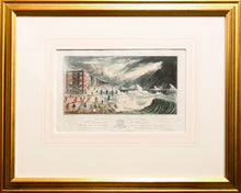 Load image into Gallery viewer, Chain Pier at Brighton During the Late Tempest - Aquatint circa 1880
