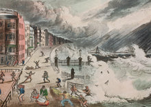 Load image into Gallery viewer, Chain Pier at Brighton During the Late Tempest - Aquatint circa 1880

