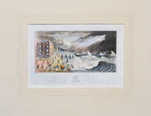 Load image into Gallery viewer, Chain Pier at Brighton During the Late Tempest - Antique Aquatint circa 1880
