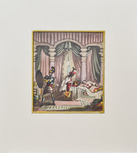 Load image into Gallery viewer, Crusader Attacked by a Moor - Antique Aquatint circa 1830
