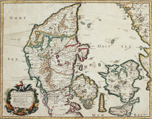 Load image into Gallery viewer, North Jutland - Antique Map of Denmark by Sanson circa 1648
