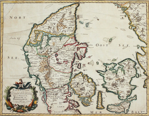 North Jutland - Antique Map of Denmark by Sanson circa 1648