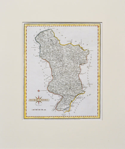 Derbyshire - Antique Map by J Cary 1787