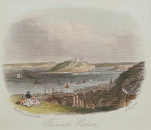 Load image into Gallery viewer, Falmouth Harbour - Antique Steel Engraving circa 1863
