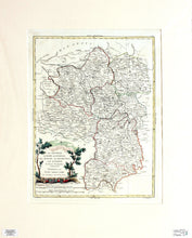 Load image into Gallery viewer, Map of Central France - Antique Map circa 1776
