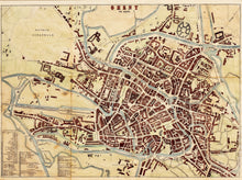 Load image into Gallery viewer, Ghent - Antique Map circa 1870
