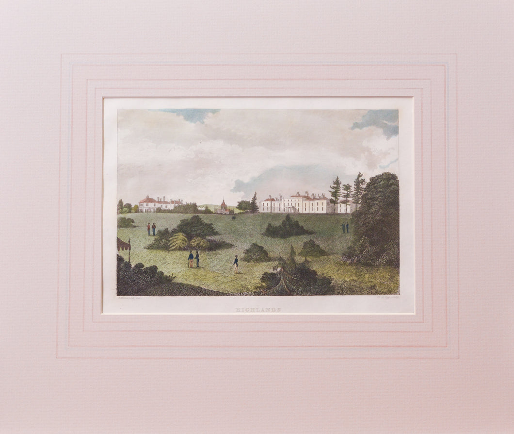 Highlands - Antique Steel Engraving, circa 1836