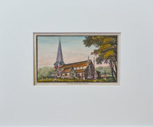 Load image into Gallery viewer, SE View of Horsham Church - Antique Aquatint circa 1830
