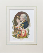 Load image into Gallery viewer, King Charles IV and Queen Louisa Maria of Spain - Antique Stipple Engraving circa 1800
