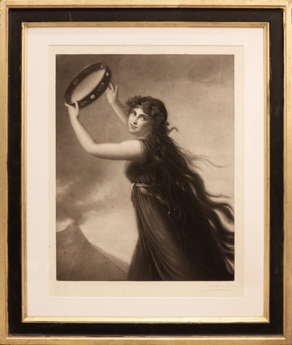 'Lady Emma Hamilton' Mezzotint by Joseph B Pratt 1904