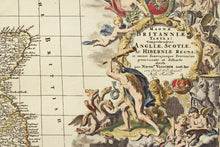 Load image into Gallery viewer, Early Map of Great Britain - Antique Map by Visscher circa 1690
