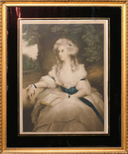 Load image into Gallery viewer, A Georgian Lady Antique Mezzotint 1912
