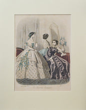 Load image into Gallery viewer, Le Monde Elegant - Antique Fashion Print 1862
