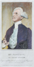 Load image into Gallery viewer, Mr Fawcett as Caleb Quotem - Antique Stipple Engraving circa 1822
