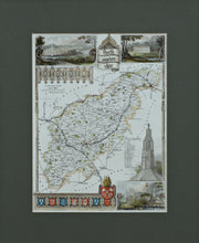 Load image into Gallery viewer, Northamptonshire - Antique Map by Thomas Moule circa 1848
