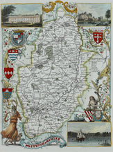 Load image into Gallery viewer, Nottinghamshire - Antique Map by Thomas Moule circa 1842
