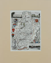 Load image into Gallery viewer, Nottinghamshire - Antique Map by Thomas Moule circa 1848
