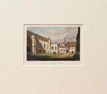 Load image into Gallery viewer, Old Court Kings College Cambridge - Antique Steel Engraving circa 1858
