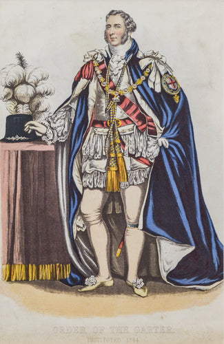 Order of the Garter - Antique Lithograph circa 1850s