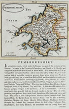 Load image into Gallery viewer, Pembrokeshire - Antique Map by Seller Grose circa 1785
